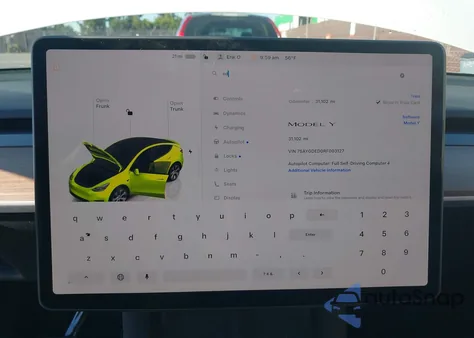 2024 Tesla Model Y Long Range Dual Motor All-Wheel Drive/Rwd from USA, damaged, VIN 7SAYGDED0RF003127